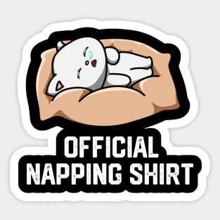 official napping shirt Sticker